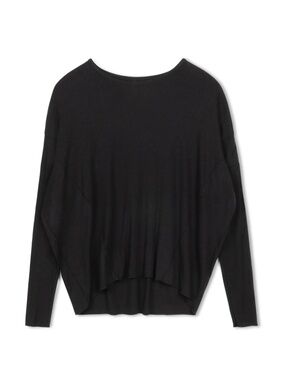 Rhythm Black Dolman Tee Long Sleeve Crewneck Women Medium EUC